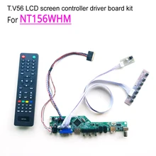 For NT156WHM laptop led lcd monitor T.V56 screen controller driver board DIY kit HDMI/VGA/AV/USB WLED LVDS 40 pin 15.6″ 1366*768