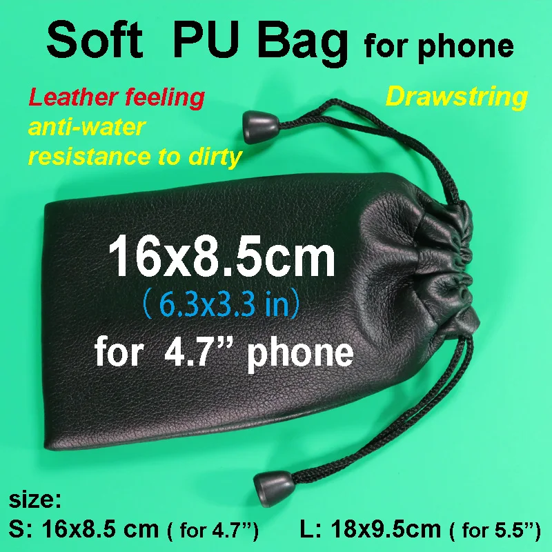 soft-leather-protect-bag-for-iphone-smart-Pouch-bag-15x22cm-for-travel-kits