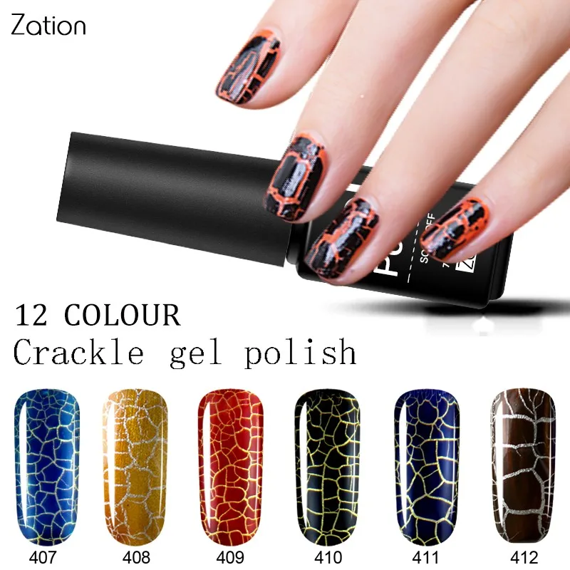 Buy Zation Crack Nail Gel Crackle Gel Cracking Nail
