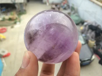 

WBY fa88004309106<<<+Natural Amethyst Quartz Crystal Sphere Ball Healing Stone 48mm 050808