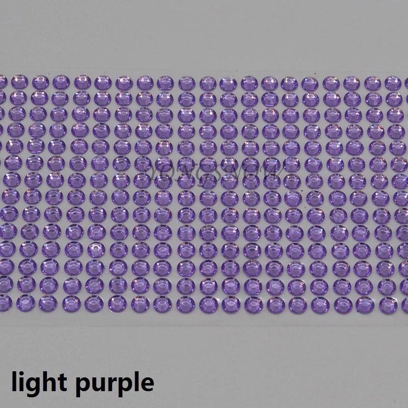 646 шт./лот, 5 мм, самоклеющаяся палочка, Кристальные наклейки, стразы, сделай сам, ремесло, декор для мобильного телефона, оболочка, компьютер, украшение для дома - Цвет: Light purple