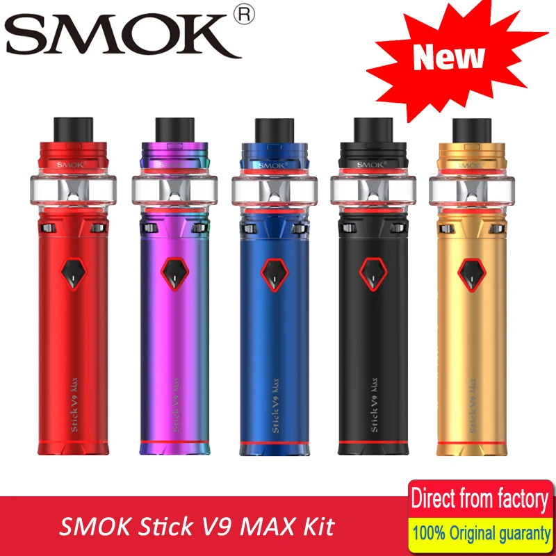 

New Original SMOK Stick V9 Max Starter Kit 4000mAh with 8.5ml Stick V9 Max Tank Electronic Cigarette Vape Kit E Cig Vs Stick V8