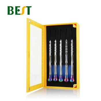 

BEST-8833 5PCS Rainbow Color Precision Screwdriver Tools Multifunctional Combined Packages For Phone Tablet Watch DIY Repairing