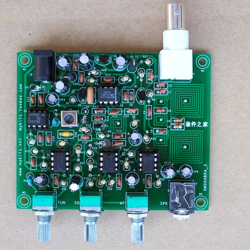 1 шт. DIY наборы Airband радиоприемник авиационный диапазон приемник+ руководство+ Al чехол