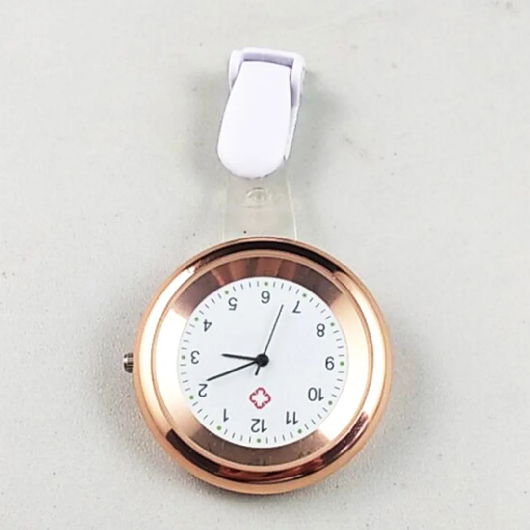 8 Candy Color Fashion Women Silicone Nurse Watch Round Dial Doctor Medical Quartz Pocket Fob Watches Brooch Pendant