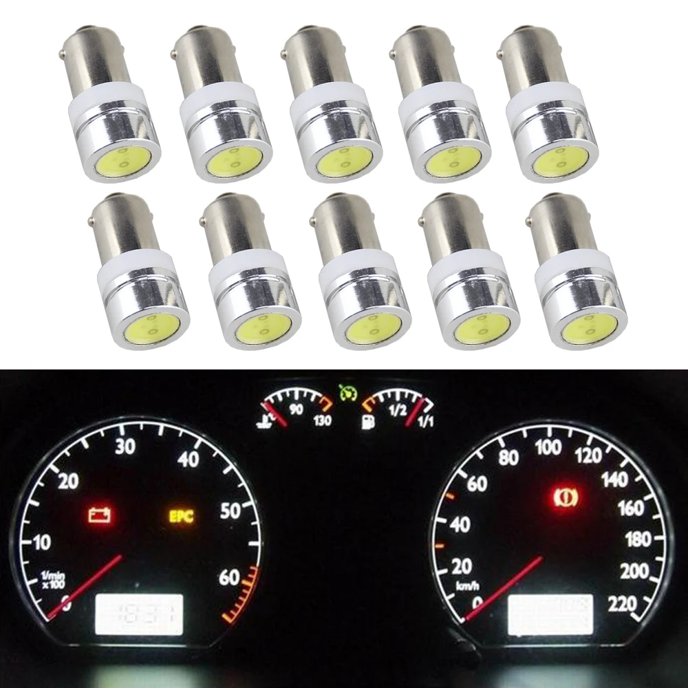 

10pcs Hotsale BA9S 434 T4W 1W COB LED Car Auto Interior Lighting Reading Dome Indicator Lamp DC 12V