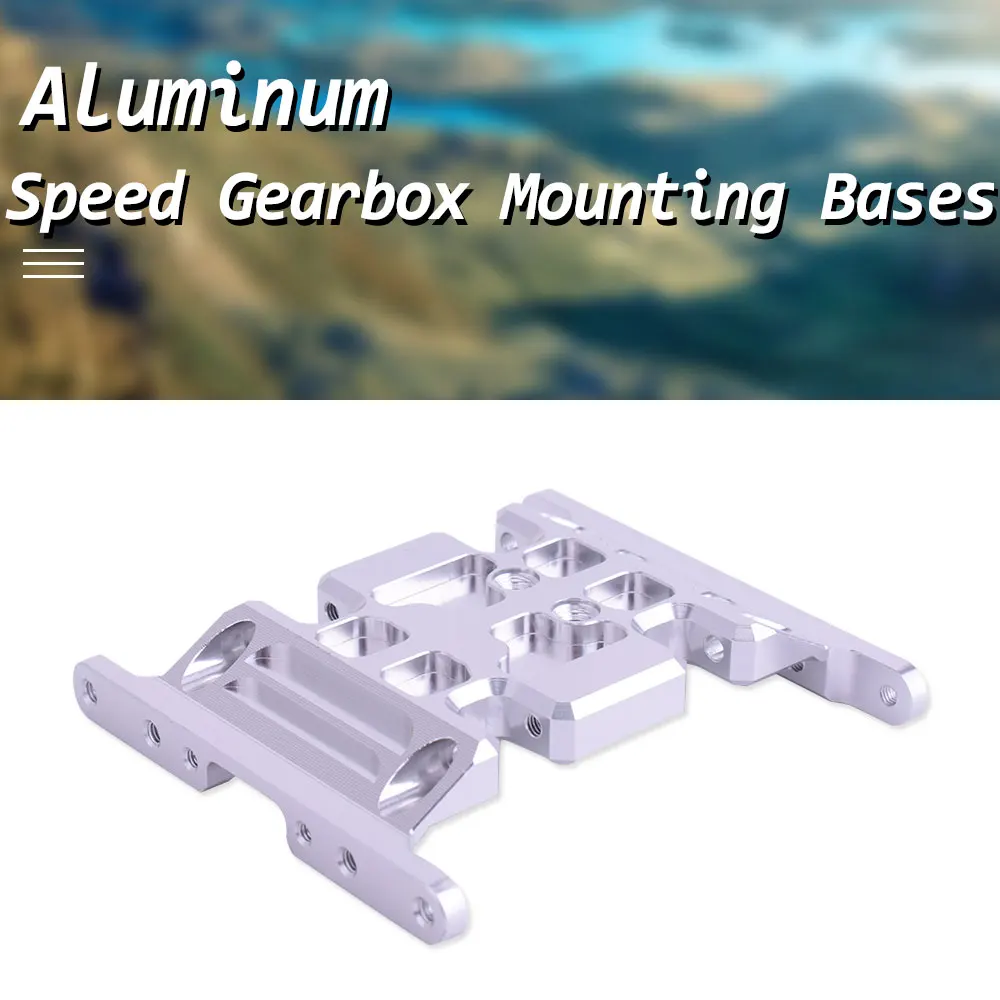 

Aluminum Speed Gearbox Mounting Bases Skid Plate Case for Axial SCX10 Crawler RC Car Frame Model Vehicle Spare Parts