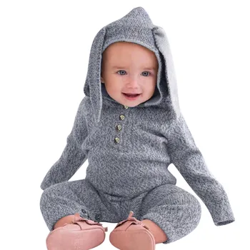 

CHAMSGEND Fashion Headband Priting Outfits SetInfant Toddler Baby Bunny Ears Hoodie Romper Jumpsuit Clothes Cartoon Oct1