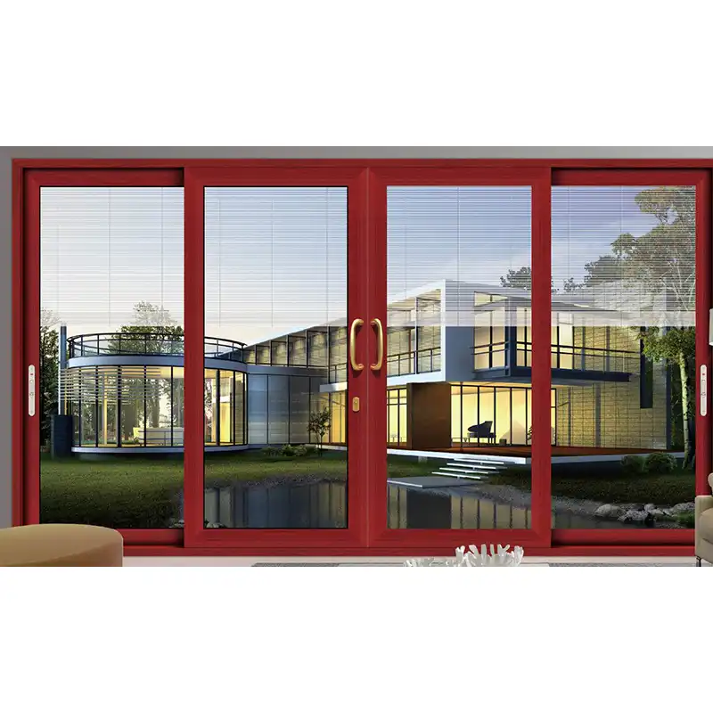 Ghana Sliding Mosquito Screen Picture Wood Grain Aluminum