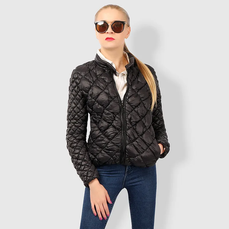

JOOBOX 2018 New Winter Womens Warm Jacket Solid Black Female Coats Polyester Wadding Short Slim Parka Coat Women Fashion Jacket