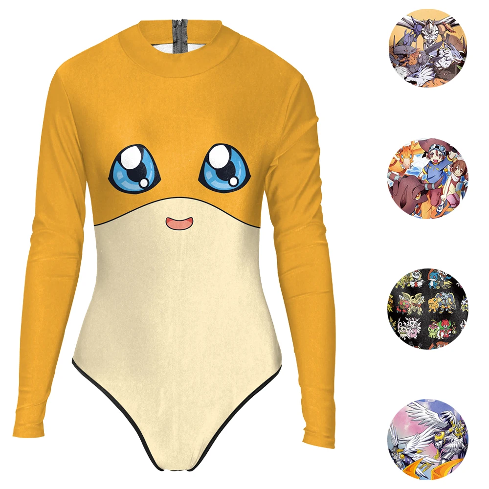 Digimons Patamon Gadis Monokinis Bernapas Bodycon Baju Renang Lucu Digimons Patamon Gadis Monokinis Bernapas Bodycon Baju Renang Lucu