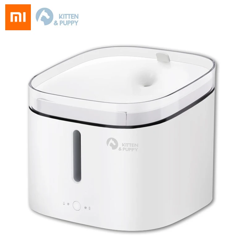 Xiaomi котенок, щенок, домашнее животное диспенсер для воды умная собака кошка электрическая поилка фонтан Автоматическая кошка живая вода 2л - Цвет: Pet Water Dispenser