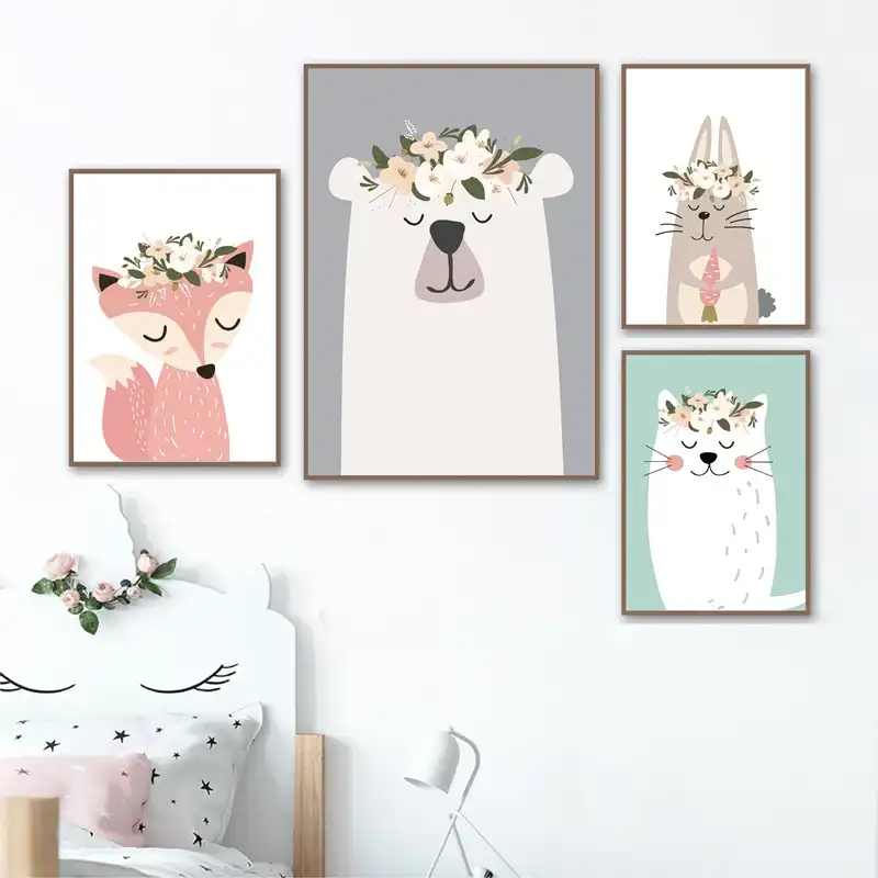 animal nursery art