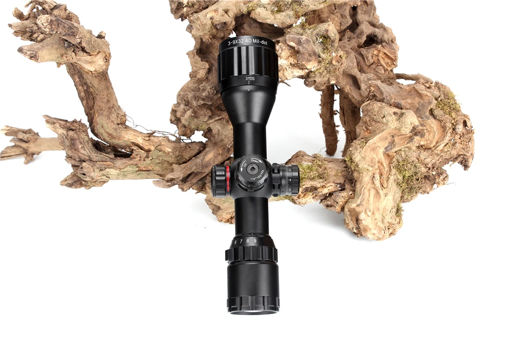 ohhunt Hunting Optics 3-9x32 AO Compact 12 Half Mil Dot Reticle Riflescopes Turrets Locking with Sun Shade Tactical Rifle Scope (13)