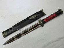 HANDFORGED FOLDED STEEL RED BLACK big Blood Groove COLOR BLADE Chinese Longquan Sword Han Sword High
