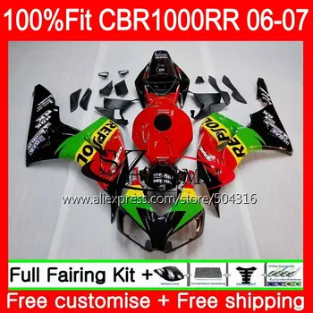 

Injection Body For HONDA CBR Repsol green 1000 RR 06 07 CBR 1000RR 60SH5 CBR1000RR 06 07 CBR1000 RR 2006 2007 OEM Fairings kit
