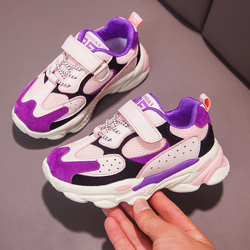 

ULKNN Girls small net shoes autumn new boys sports shoes breathable trend explosion children's primary school students shoes