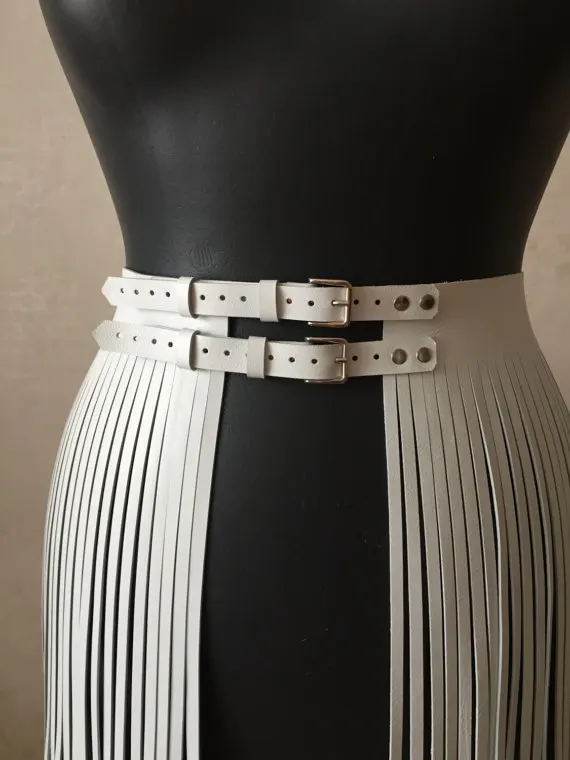 Hot Sexy Boho Tassel Imitation Leather Belts Fashion Women High Waist
