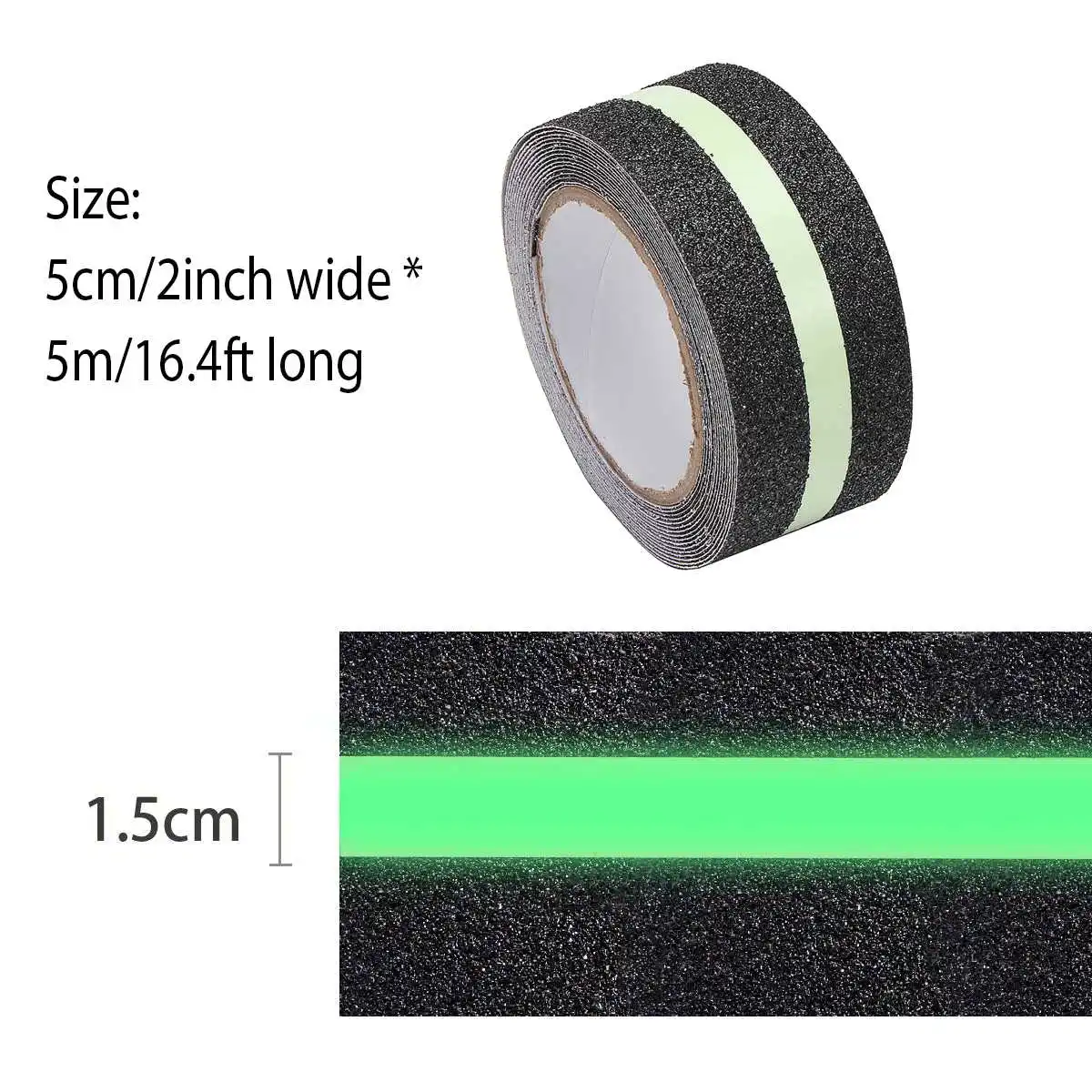 5 м светящаяся в темноте лента Противоскользящая Лента для лестницы безопасная ПВХ матовая поверхность светящаяся абразивная ступень протектора светящаяся Нескользящая т