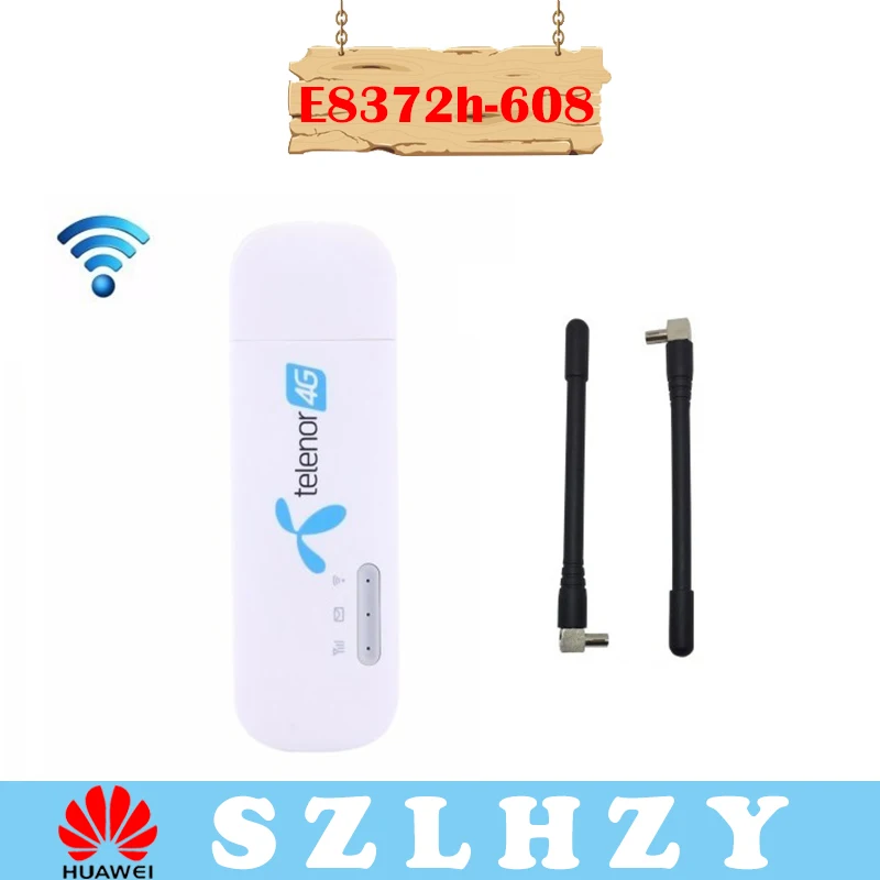 

4G USB WIFI Modem E8372 E8372h-608 e8372h-153 4G USB wifi Dongle 4G USB Modem plus pair of free antenna 4G Carfi PK HUAWE E8377
