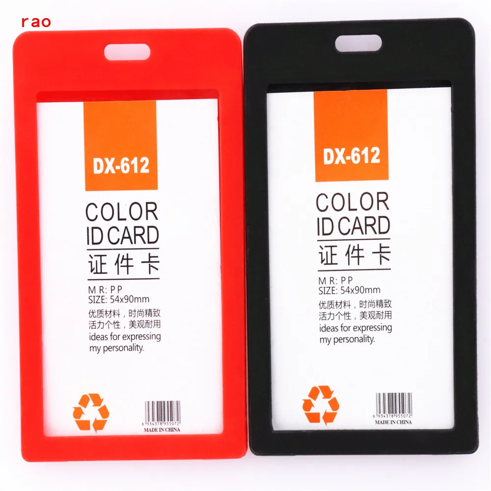 

Luxury quality 612 Various card sets ID Badge Case Clear Bank Credit Card Badge Holder Accessories Belt Key Ring Chain Clips