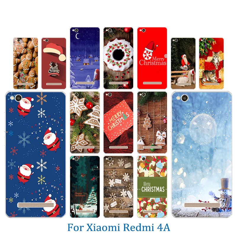 5.0 inch For Xiaomi Redmi 4A 4 A Case Merry X'MAS Pattern Cover Soft TPU Fundas Coque Shell Bags for Hongmi Phone Cases |