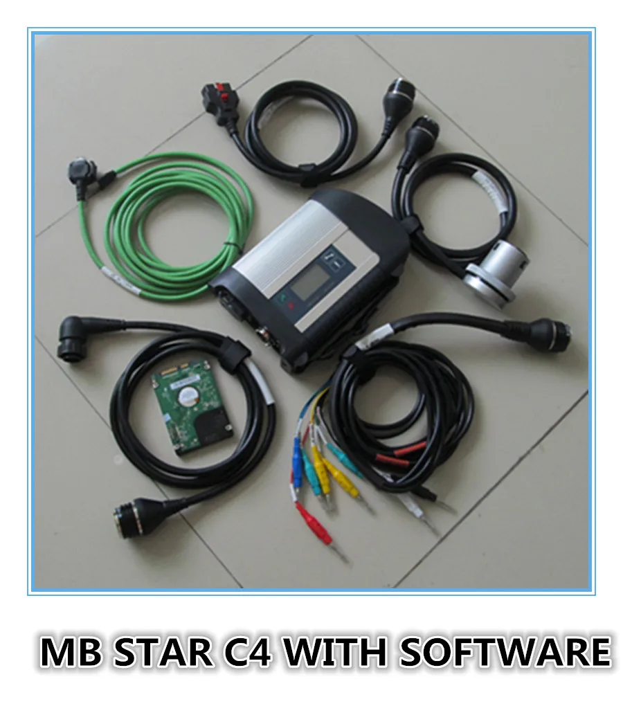 Новая версия MB диагностический инструмент для MB Star компактный 4 Поддержка больше языков SD Подключение C4 автоматический сканер Профессиональный diag