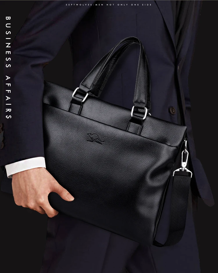 FANTI 2019 мужской повседневный портфель деловая сумка через плечо кожаная сумка-мессенджер сумка для ноутбука сумка мужская дорожная сумка