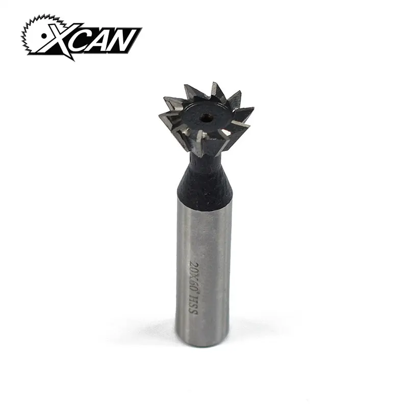 

XCAN 20mm Dovetail Milling Cutter 60 Degrees HSS Straight Shank Dovetail Router Cutter CNC End Mills