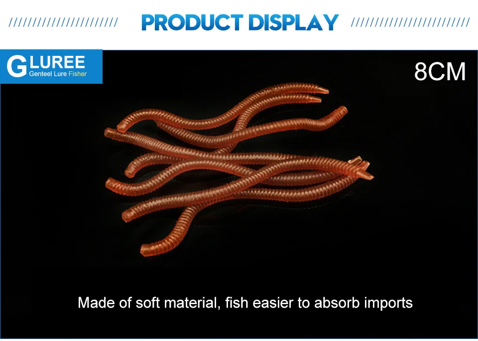 GLUREE-50PcsLot-8cm-10cm-Simulation-Earthworm-Soft-Fishing-Lures-Red-Soft-Bait-PET-Artificial-Bait-Worms-Fishing-Tackle_04