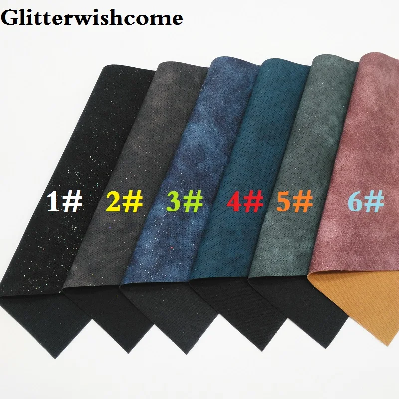 Glitterwishcome 21X29 см A4 размер винил для бантов тисненые Пледы Кожа Fabirc искусственная кожа листы для бантов, GM264A