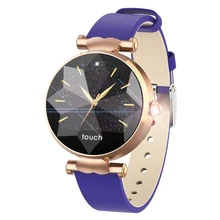B80 Women Smart Bracelet Leather strap Smart  Watch Fashion IP67 Fitness Tracker Heart Rate Monitor Blood Pressure