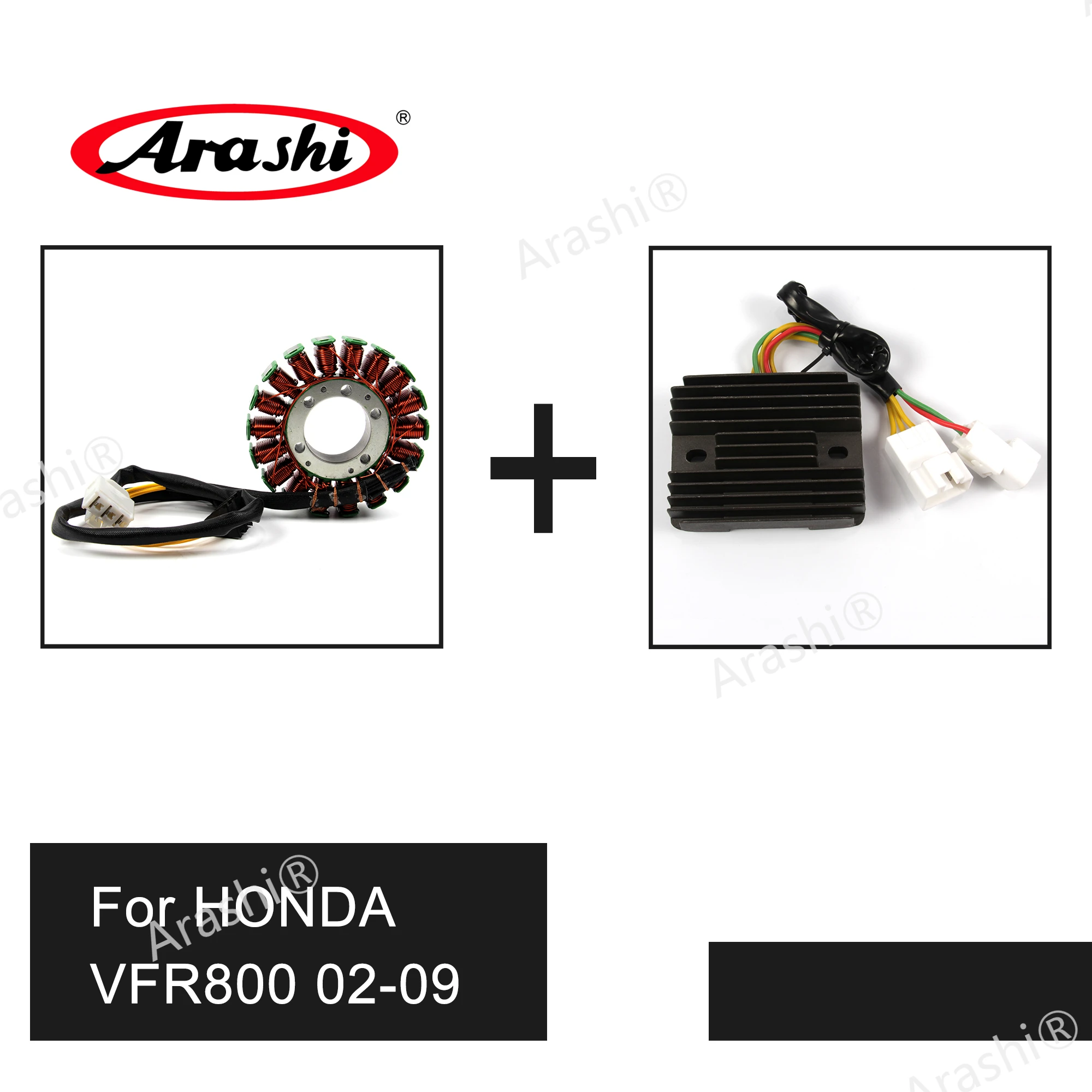 

Arashi Engine Stator Coil Motorcycle Voltage Rectifier Regulator For HONDA VFR800 2002 - 2009 VFR 800 2003 2004 2005 2006 2007
