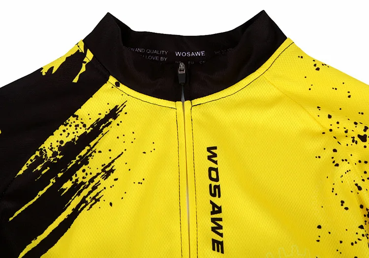 Wosawe новые классные Велоспорт Джерси комплект короткий рукав спортивная одежда полиэстер Лето Велосипед Велосипедная форма Рубашки для