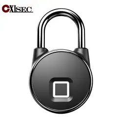 USB Перезаряжаемый умный Bluetooth, отпечаток пальца Замок IP66 водонепроницаемый сейф aganist кража замок безопасности дверь Багаж Замок для