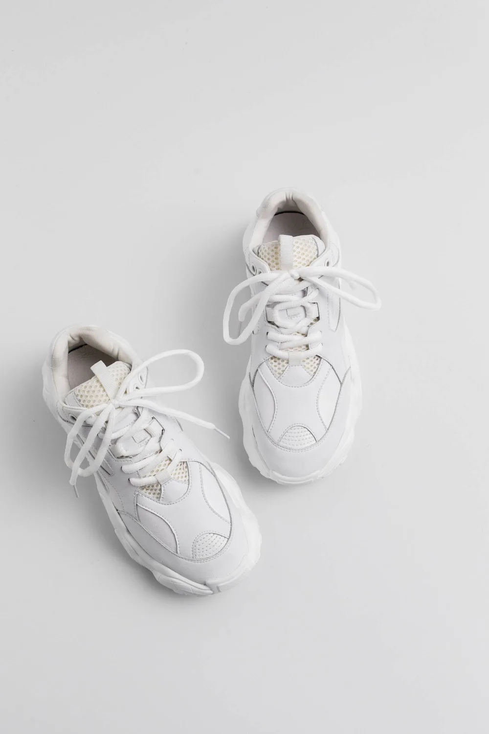 Krazing Pot/классические белые черные кроссовки на шнуровке из натуральной кожи на толстой платформе; вентилируемая Вулканизированная обувь; большие размеры; L30