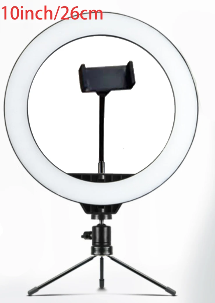 

10inch 25cm USB charge New Selfie Ring Light Flash Led Camera Phone Photography Enhancing Photography for Smartphone Studio VK