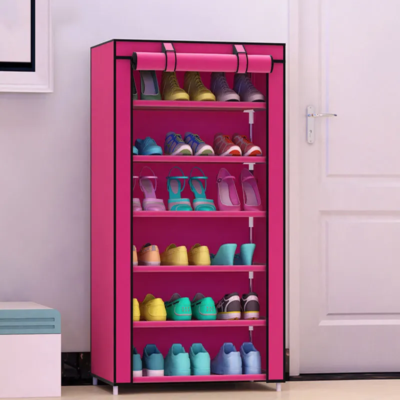 Thicken Non-woven Cloth Seven Layers Dustproof Shoe Cabinet Creative DIY Assembly Shoe Storage Shelf Simple Shoe Rack Furniture