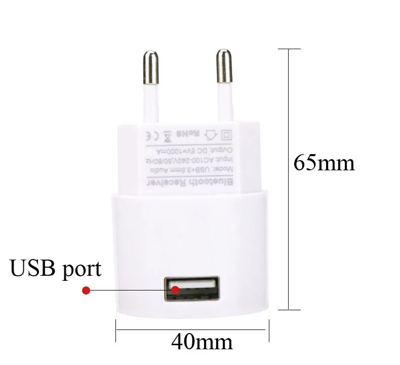 AC 110V 220V аудио адаптер USB настенное Зарядное устройство Беспроводной Bluetooth