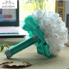 Perfectlifeoh Свадебные букеты Свадебные украшения искусственный невесты цветок жемчуг бисером невесты с цветами в руках