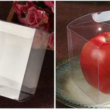 200 шт 9*9*9 см Прозрачное водонепроницаемое ПВХ упаковочные коробки маленькая пластиковая прозрачная коробка для хранения еды/ювелирных изделий/конфет/подарков/косметики