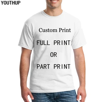 

YOUTHUP Custom T Shirts Men/Women Full Print 3D Summert T-Shirt Support Wholesale Retail Dropship Men Clothes Custom Plus Size