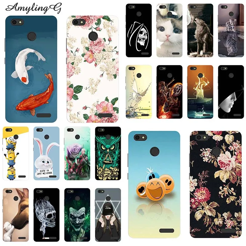 

Soft Phone Case For Infinix Tecno Spark K7 K 7 5.5" Case Print Rose Wolf Cute Patterned Cover Silicon TPU Back Shell Fundas Para