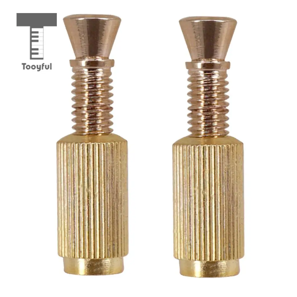 Tooyful  2Pc Electric Guitar Double Roll Tremolo Bridge Studs Elevating Screw