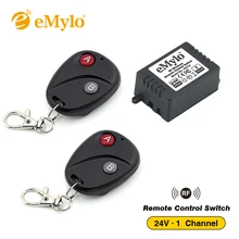 EMylo RF DC 24V Беспроводной пульт дистанционного управления светильник переключатель передатчик 1 канала реле 433 МГц реле пульт дистанционного управления переключатель