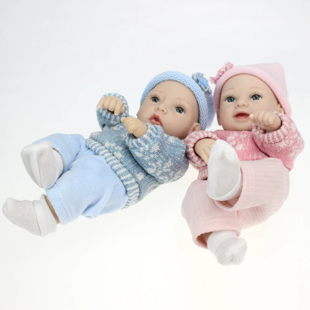 

Full 25-28cm Silicone Reborn Baby Dolls Handmade Lifestyle Cute Doll For Child Play House Have Educational Best Toy New Arrived