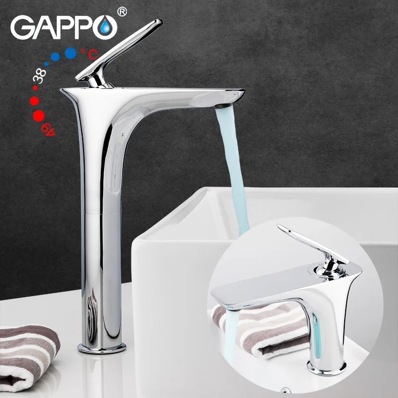 

GAPPO Thermostatic Basin Faucet mixer taps waterfall bathroom mixer faucets bath Deck Mounted Sensor tap Faucets bathroom basin