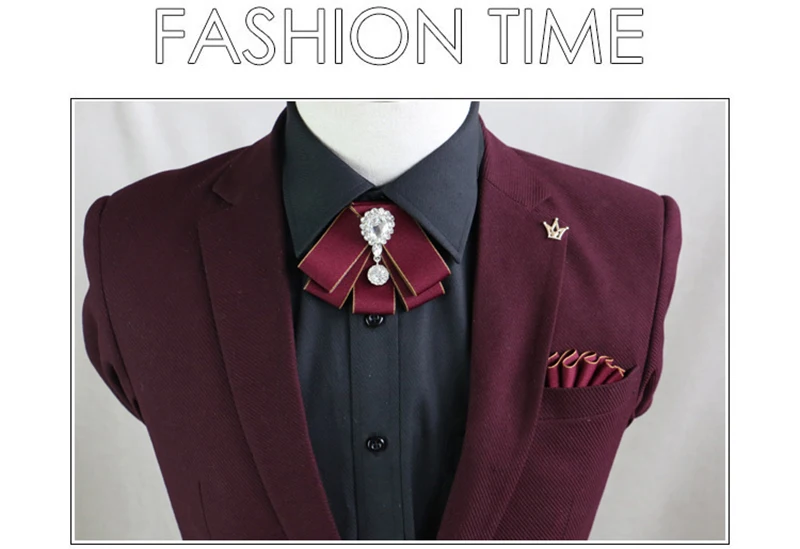 Новая мода diamond мужские галстуки бабочки галстуки галстук бабочкой multiuse регулируемые деловые костюмы, свадебные аксессуары