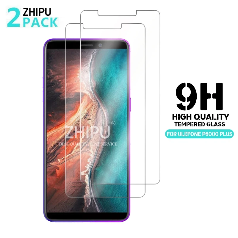 2 шт. закаленное стекло для ULEFONE P6000 PLUS защита экрана 2.5D 9H защитная пленка|Защитные