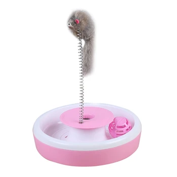 

Cat Interactive Ball Toys Catch The Mouse Exercise Turntable Kitten Sway Toy Mental Physical Exercise Amusement Pet Supplies